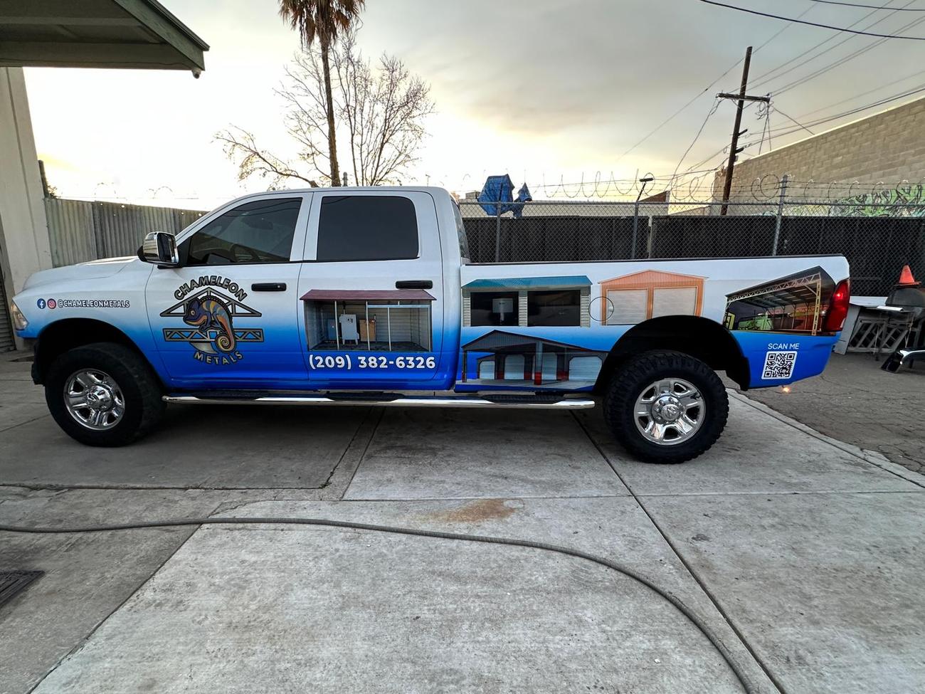 Chameleon Metals fleet truck wrap by SP Signs and Wraps, Stockton CA