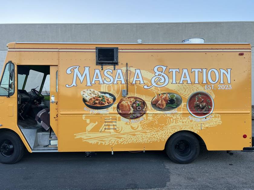 Masa Station food truck wrap
