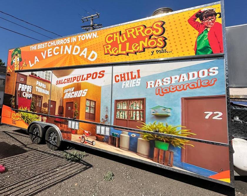 Churros Rellenos trailer wrap