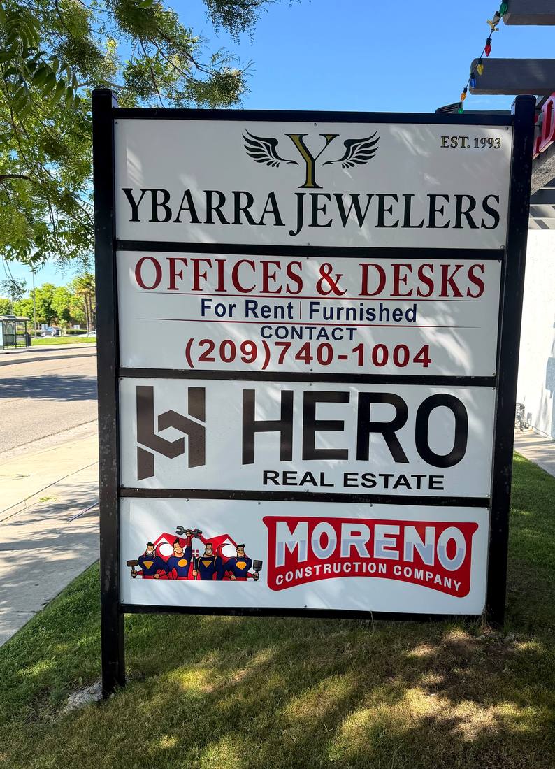 Ybarra multi-tenant post & panel sign